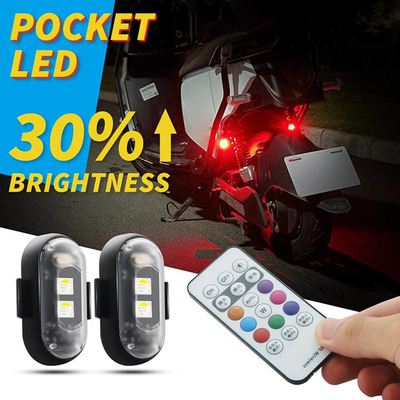 RGB Color LED Car Interior Atmosphere Lights Micro USB IP67 controle remoto sem fio