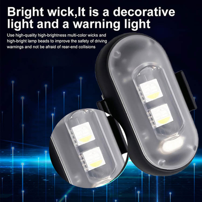 RGB Color LED Car Interior Atmosphere Lights Micro USB IP67 controle remoto sem fio