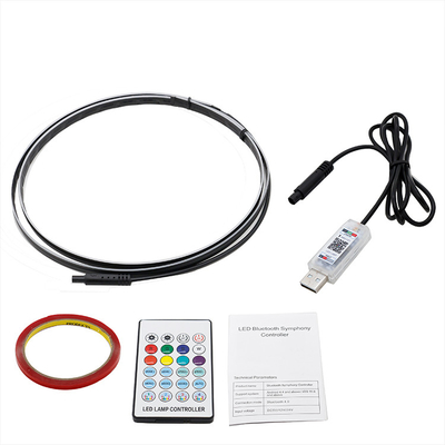 5V PVC USB LED Strip Lights 110cm com controle remoto APP Múltiplos modos de iluminação para atmosfera interior