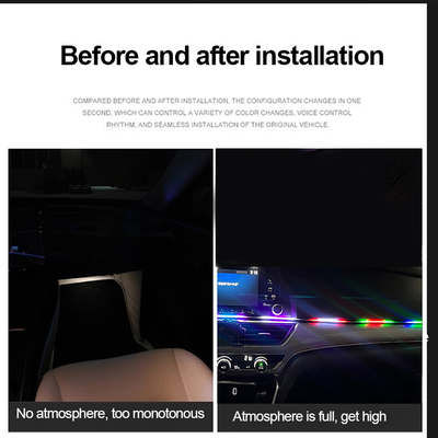 5V PVC USB LED Strip Lights 110cm com controle remoto APP Múltiplos modos de iluminação para atmosfera interior