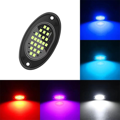 12V Chassis à prova d'água Luz 2835 LED Single Color Pure White 24 LED Rock Light Para Caminhão Jeep ATV UTV Offroad Underglow