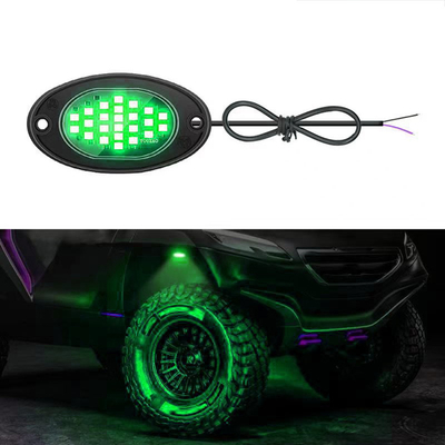 12V Chassis à prova d'água Luz 2835 LED Single Color Pure White 24 LED Rock Light Para Caminhão Jeep ATV UTV Offroad Underglow