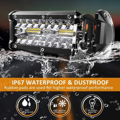 a névoa de 240W 24000lm conduziu a barra que clara 7 polegadas conduziram luzes de condução Off Road impermeável