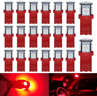 194 ampolas automotivos 6500K do diodo emissor de luz firmam T10 SMD 5050 lascam-se