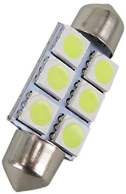 Da abóbada interior do bulbo de lâmpada das luzes do carro do diodo emissor de luz 6SMD do festão C5W 5050 C.C. branca azul 12V 31mm 36mm 39mm 41mm
