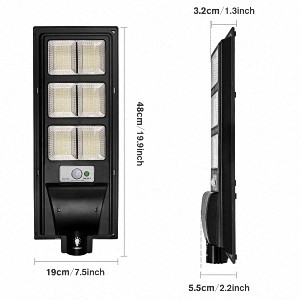 Luz de rua solar de 120 watts para a resistência branca IP65 da inundação da luz do dia 5000K exterior impermeável